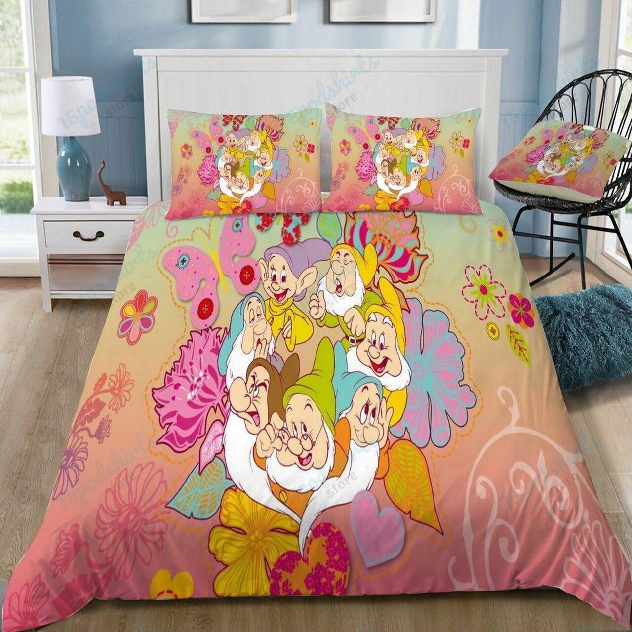 Disneynow White 56 Beautiful Decor For Disney Fan Bedding Set Duvet Cover Meaningful Gift For Love