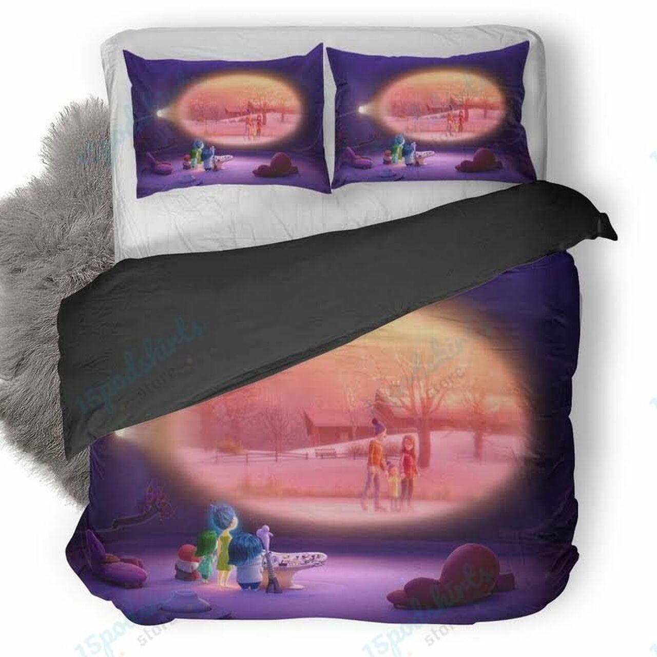 Disney Inside Out 12 Beautiful Decor For Disney Fan Bedding Set Duvet Cover Meaningful Gift For Love