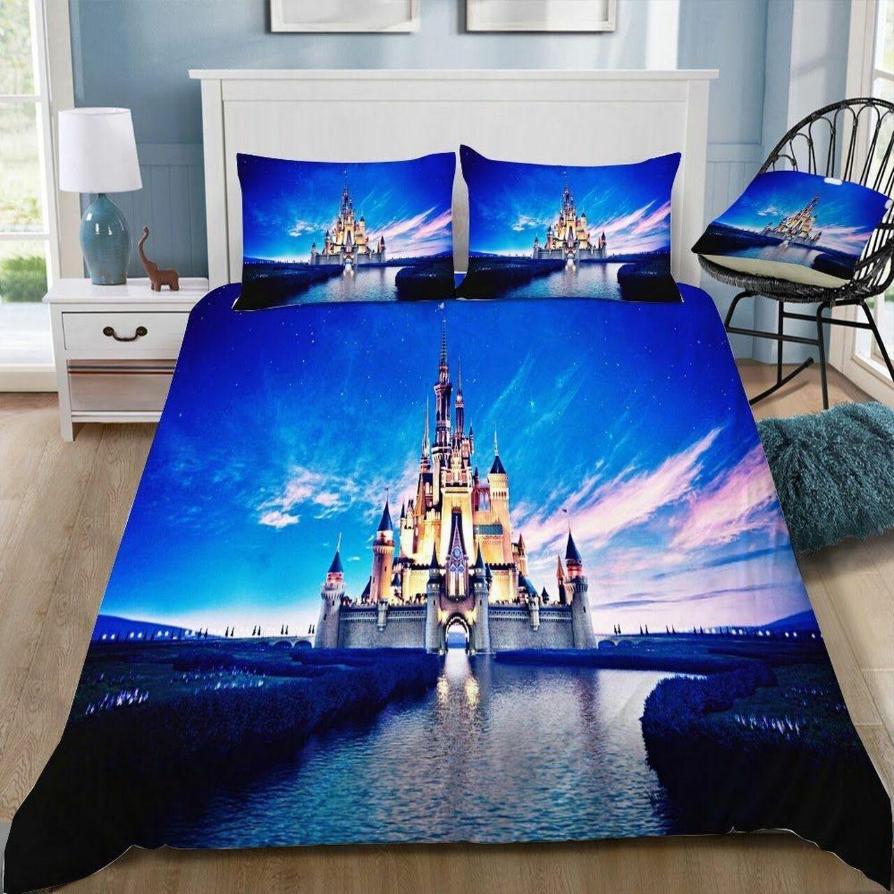 Disney Castle 139 Beautiful Decor For Disney Fan Bedding Set Duvet Cover Meaningful Gift For Love