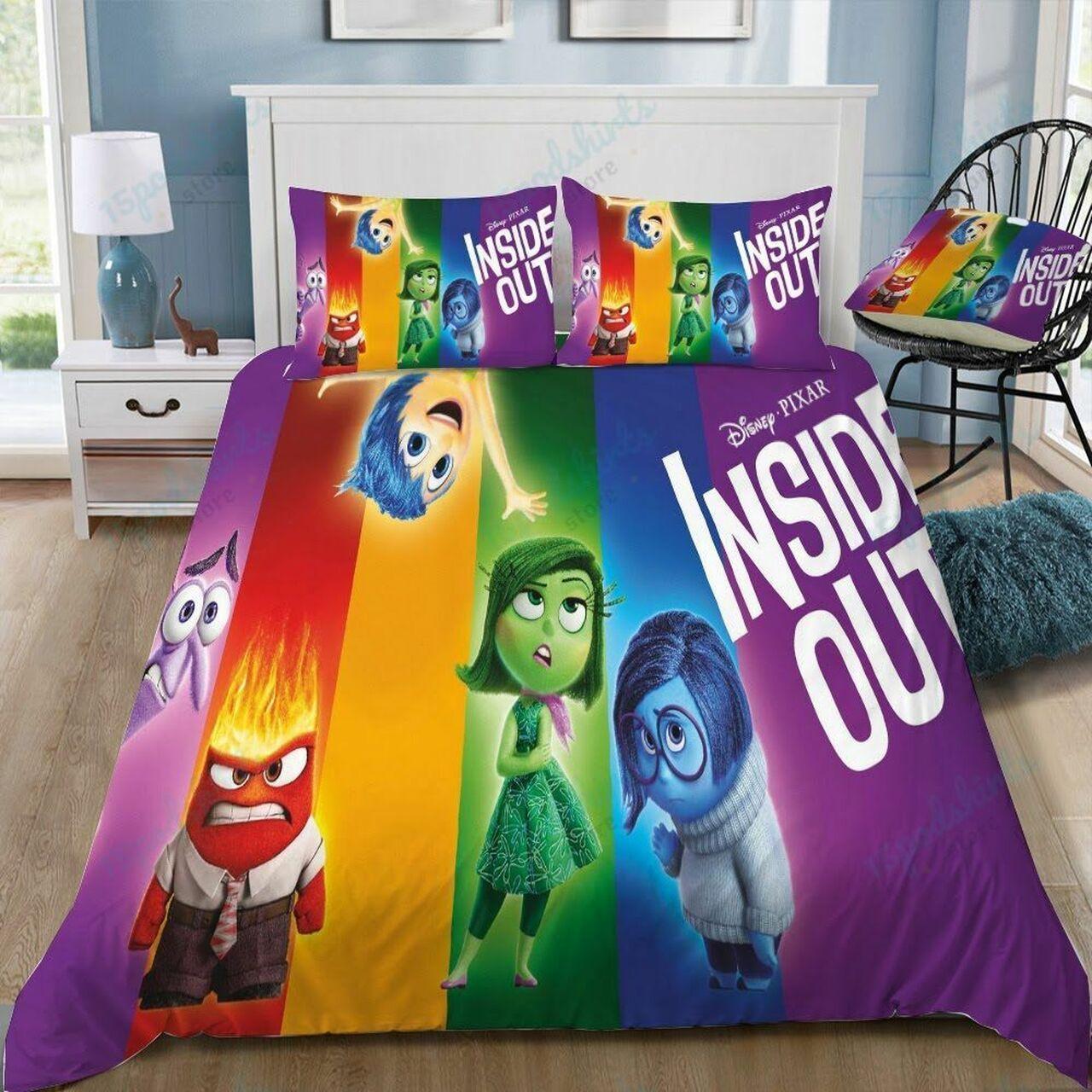 Disney Inside Out 8 Beautiful Decor For Disney Fan Bedding Set Duvet Cover Meaningful Gift For Love