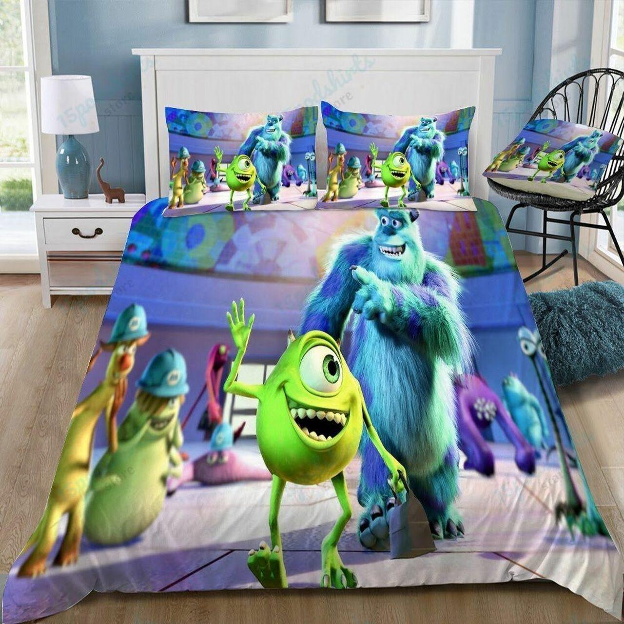 Disney Monsters University 4 Beautiful Decor For Disney Fan Bedding Set Duvet Cover Meaningful Gift For Love