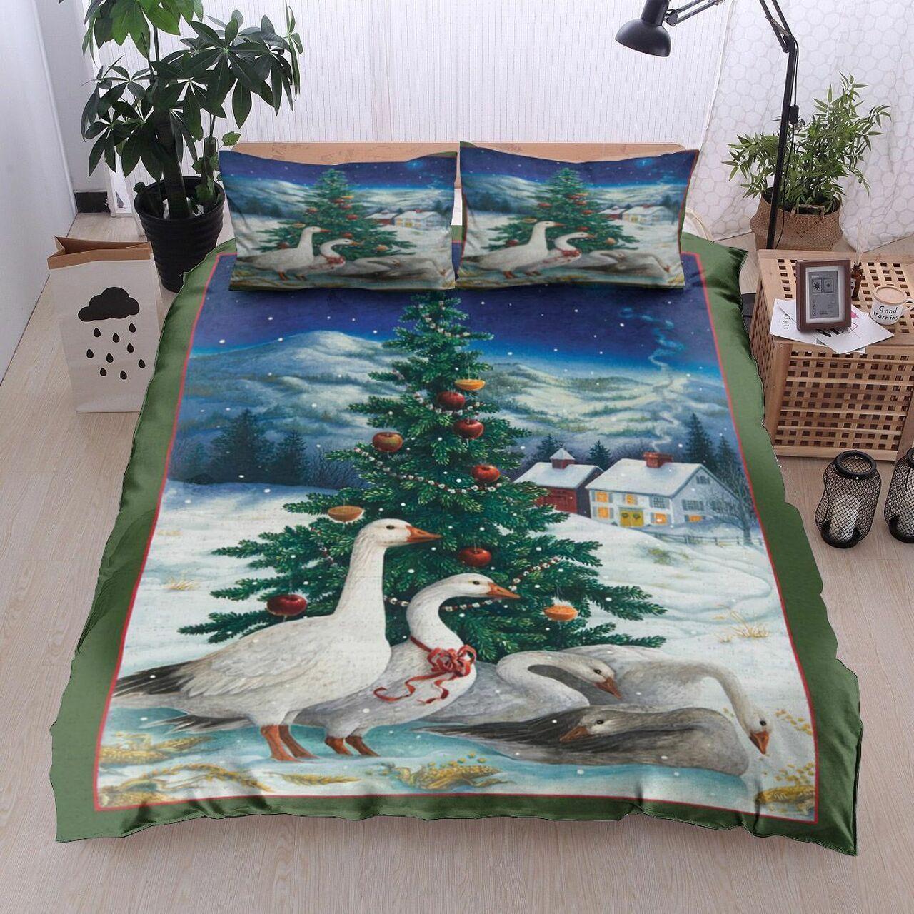 Christmas Geese Dv1911013BsAmazing Christmas Bedroom Decor Duvet Cover Bedding Set With Pillowcase Meaningful Gift For Friend Holiday Season Christmas Gift