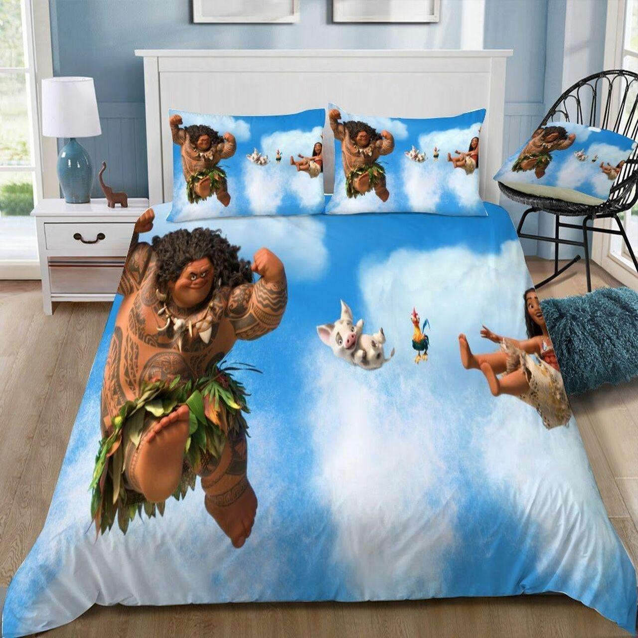 Disney Moana 20 Beautiful Decor For Disney Fan Bedding Set Duvet Cover Meaningful Gift For Love