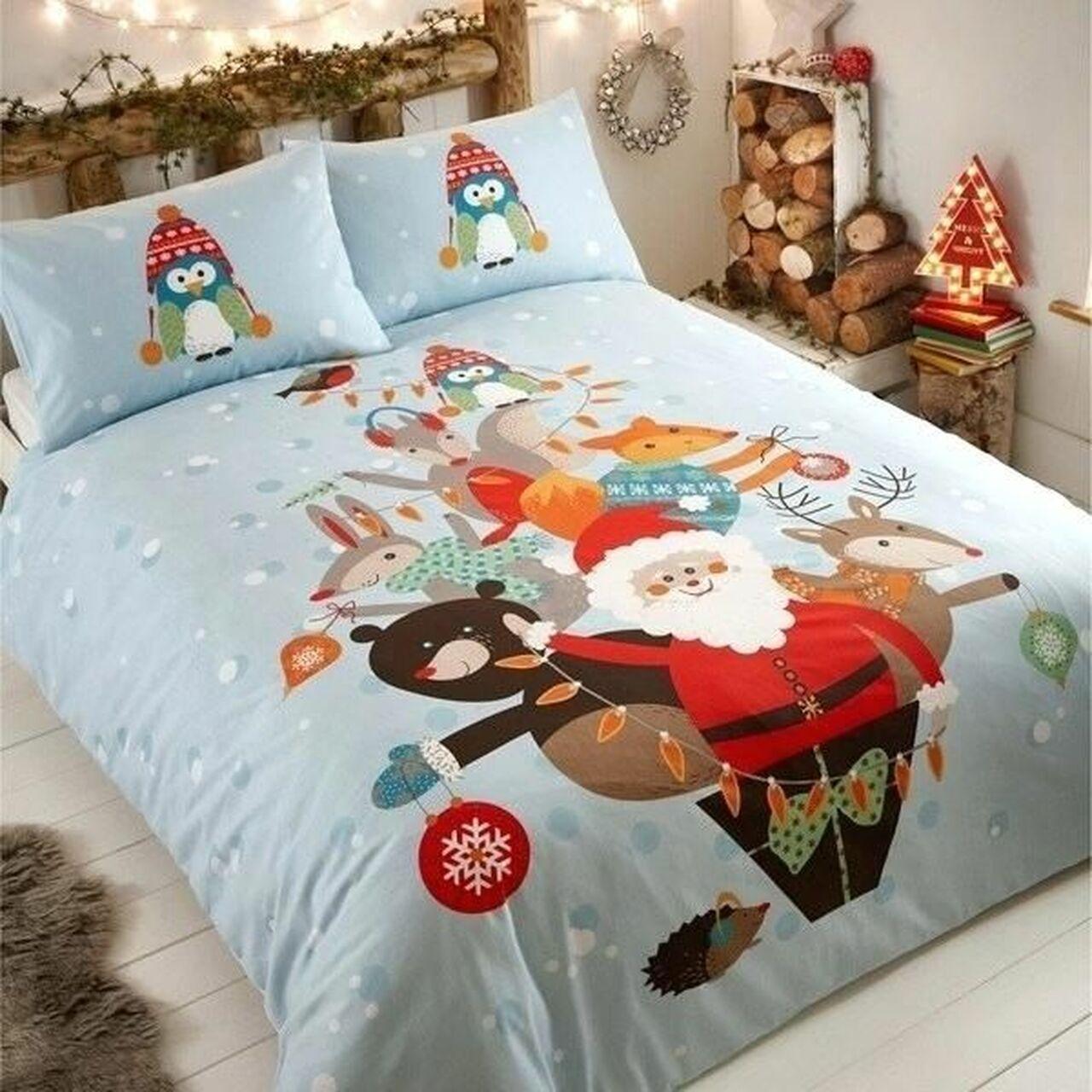 Christmas Santa Cla1612447BsAmazing Christmas Bedroom Decor Duvet Cover Bedding Set With Pillowcase Meaningful Gift For Friend Holiday Season Christmas Gift