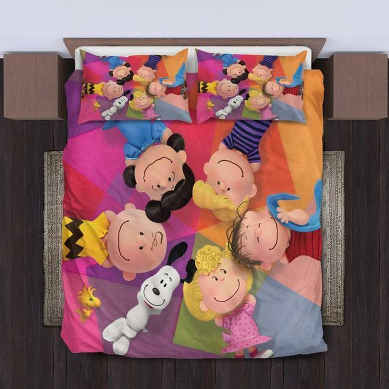 Snoopy Dog Characters Stunning Snoopy Room Decor Bedding Set Duvet Cover With Pillowcase Meaningful Gift For Kids Friend Family Member Holiday Gift