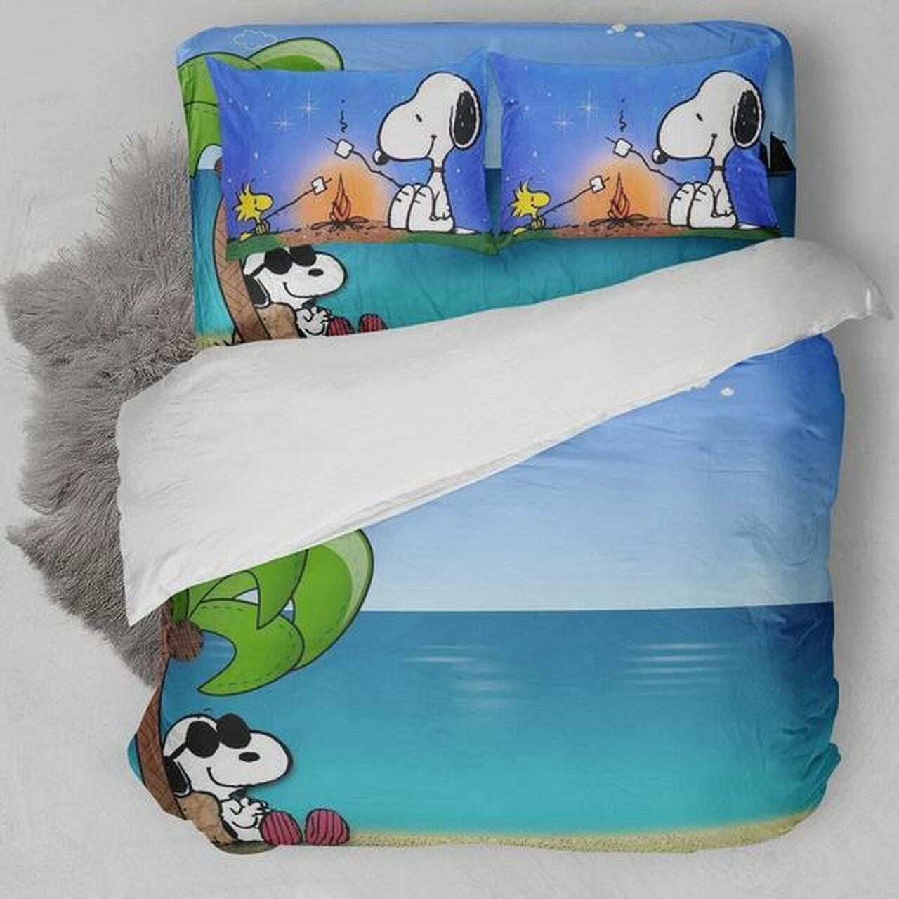 Snoopy Dog D Stunning Snoopy Room Decor Bedding Set Duvet Cover With Pillowcase Meaningful Gift For Kids Friend Family Member Holiday Gift