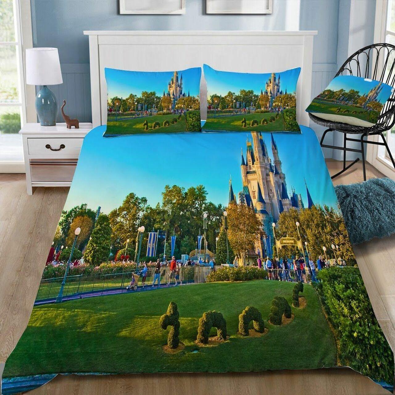Disney Castle 443 Beautiful Decor For Disney Fan Bedding Set Duvet Cover Meaningful Gift For Love