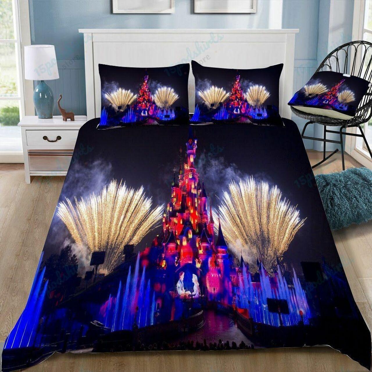 Disney Castle 203 Beautiful Decor For Disney Fan Bedding Set Duvet Cover Meaningful Gift For Love