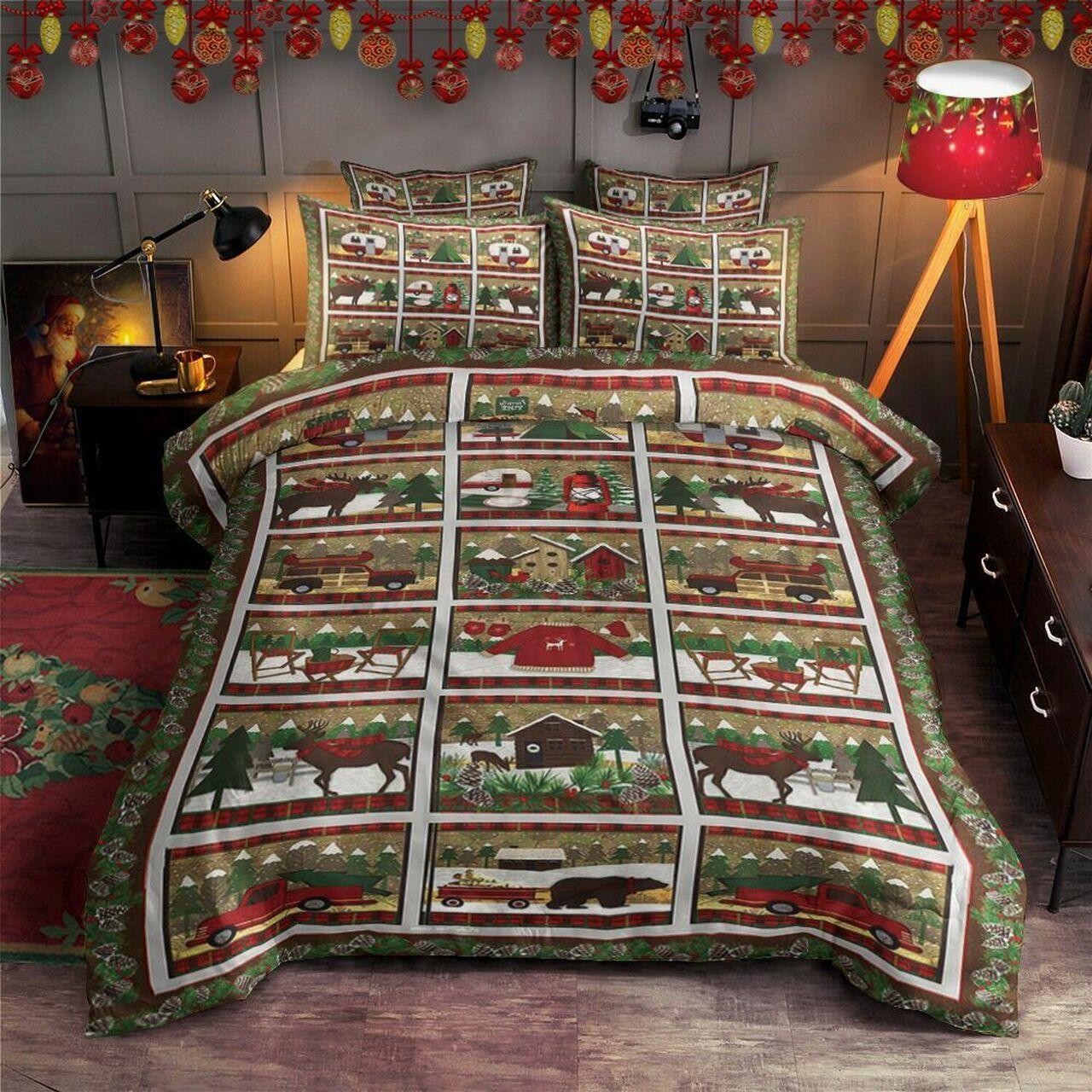 Christmas Hm1911068TsAmazing Christmas Bedroom Decor Duvet Cover Bedding Set With Pillowcase Meaningful Gift For Friend Holiday Season Christmas Gift