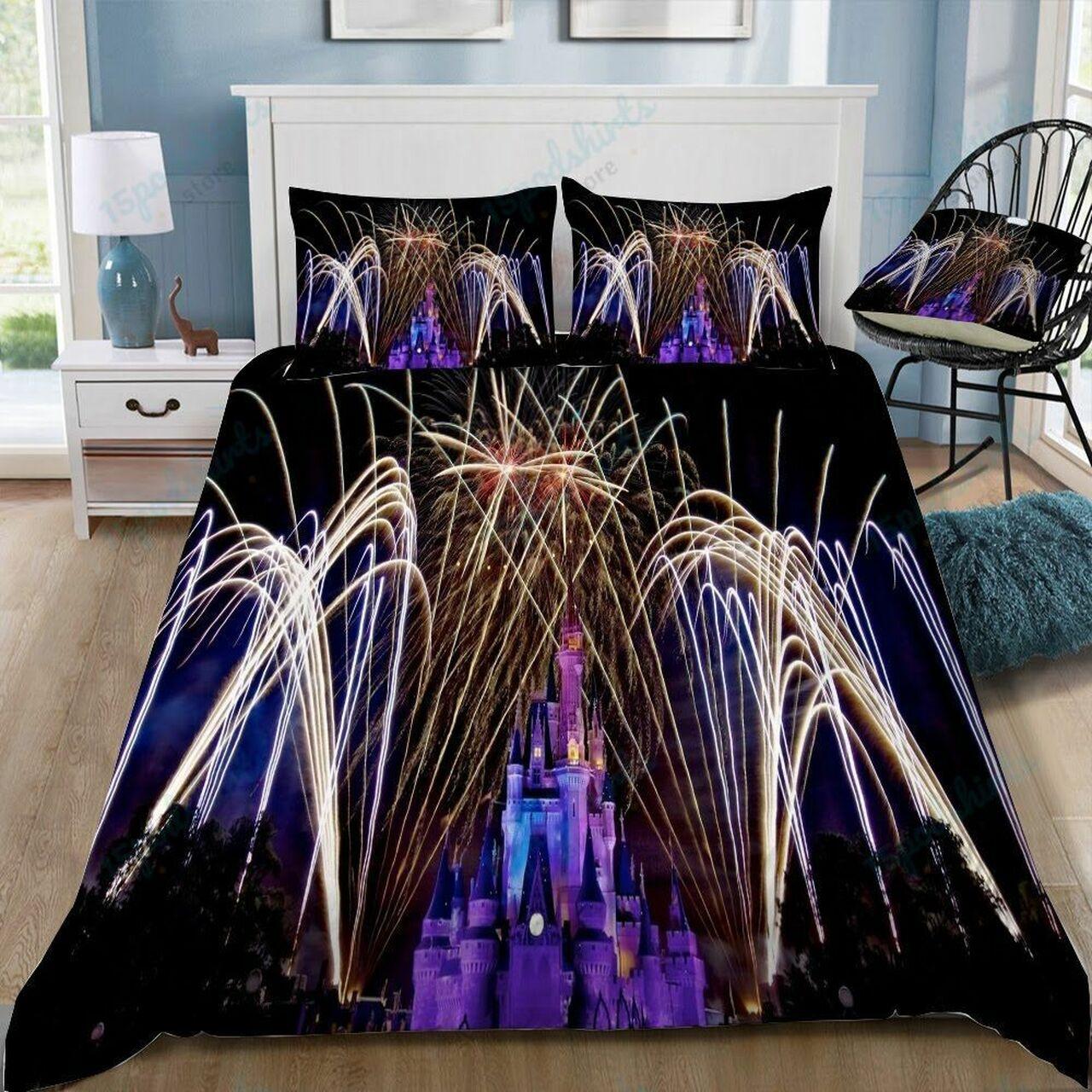Disney Castle 65 Beautiful Decor For Disney Fan Bedding Set Duvet Cover Meaningful Gift For Love