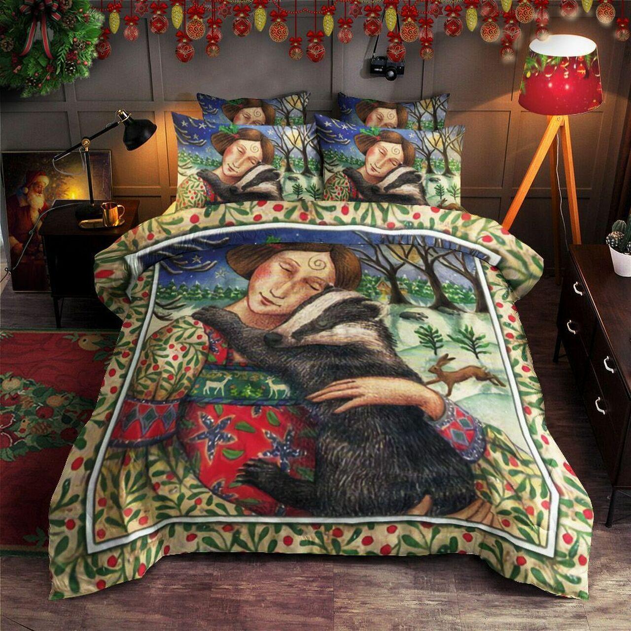 Yule Christmas Ht2111096TsAmazing Christmas Bedroom Decor Duvet Cover Bedding Set With Pillowcase Meaningful Gift For Friend Holiday Season Christmas Gift