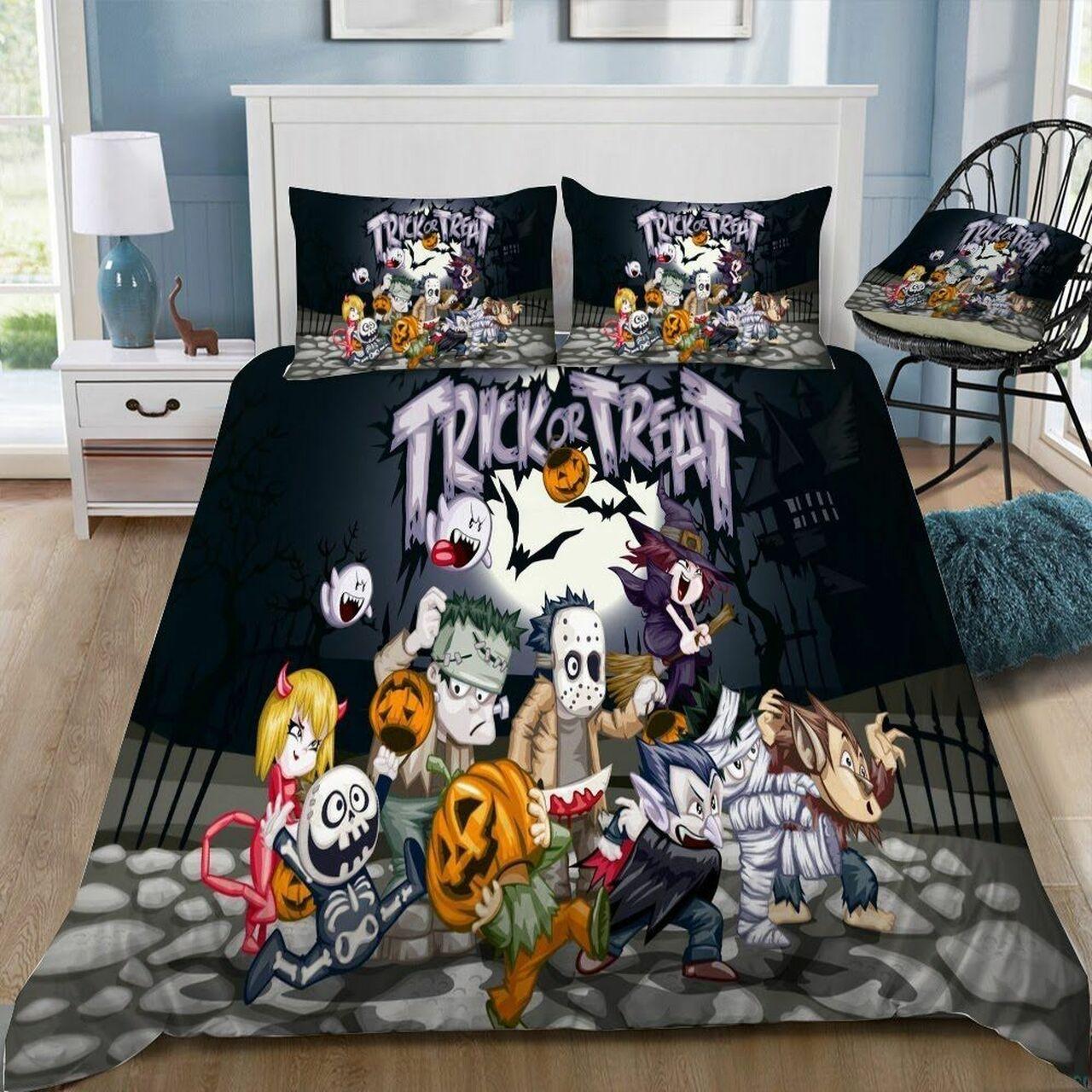 Disney Halloween 21 Beautiful Decor For Disney Fan Bedding Set Duvet Cover Meaningful Gift For Love