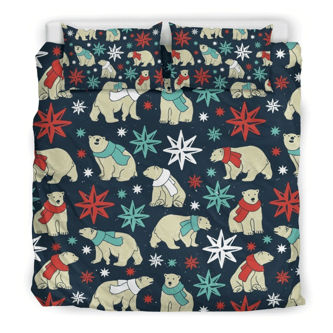 Polar Bearnow Christmas Clp1712406TsAmazing Christmas Bedroom Decor Duvet Cover Bedding Set With Pillowcase Meaningful Gift For Friend Holiday Season Christmas Gift