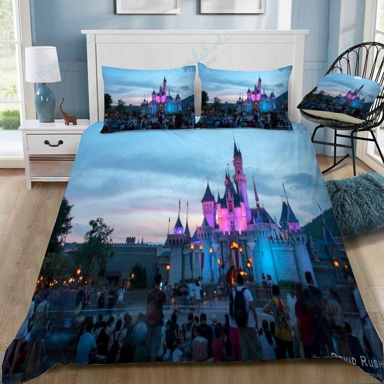 Disney Castle 326 Beautiful Decor For Disney Fan Bedding Set Duvet Cover Meaningful Gift For Love