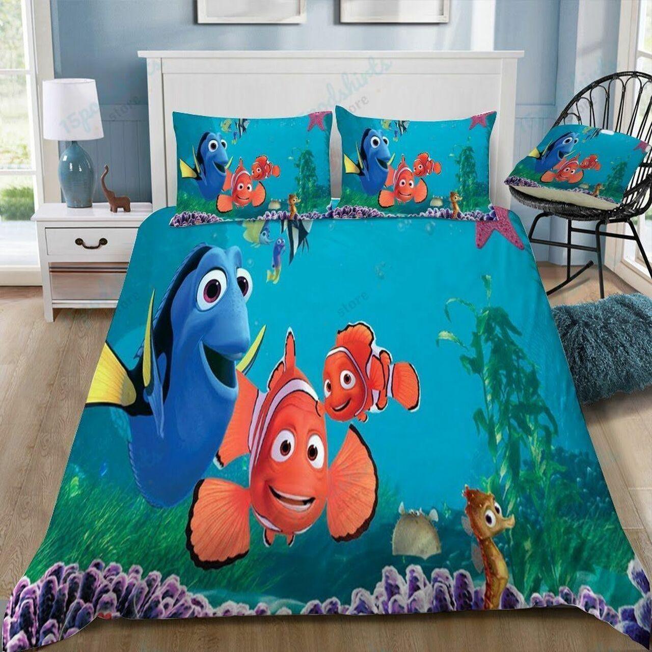 Disney Finding Nemo 7 Beautiful Decor For Disney Fan Bedding Set Duvet Cover Meaningful Gift For Love