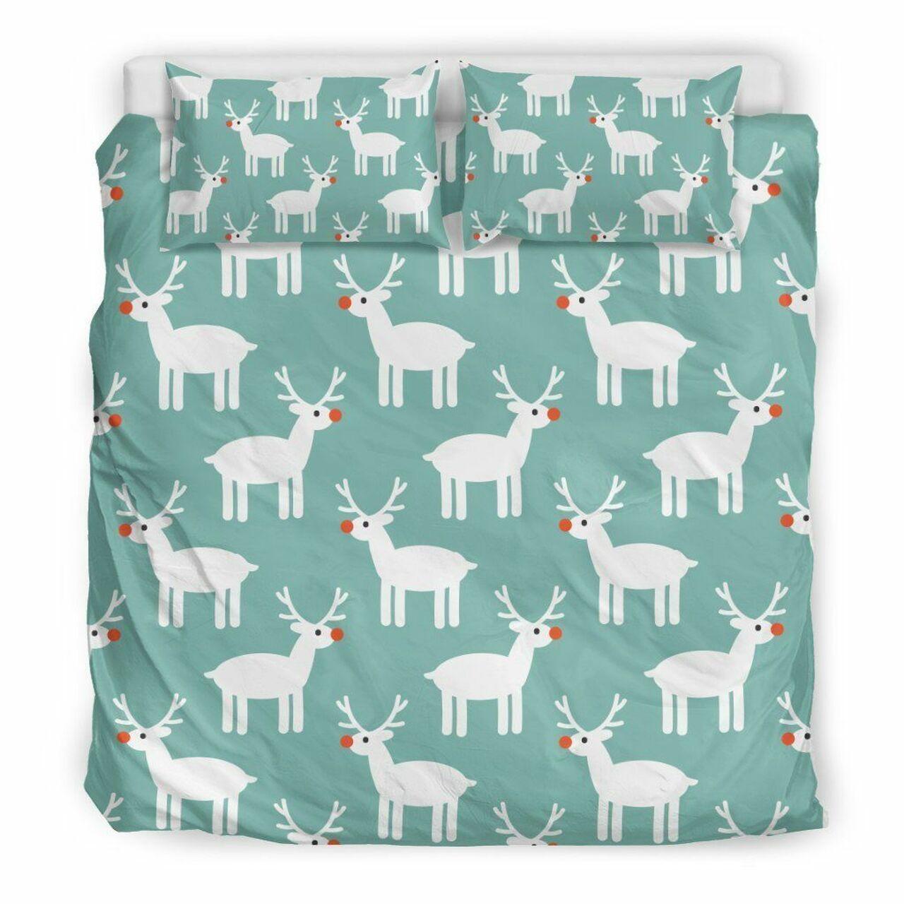 Christmas Reindeer Clp1712096TsAmazing Christmas Bedroom Decor Duvet Cover Bedding Set With Pillowcase Meaningful Gift For Friend Holiday Season Christmas Gift