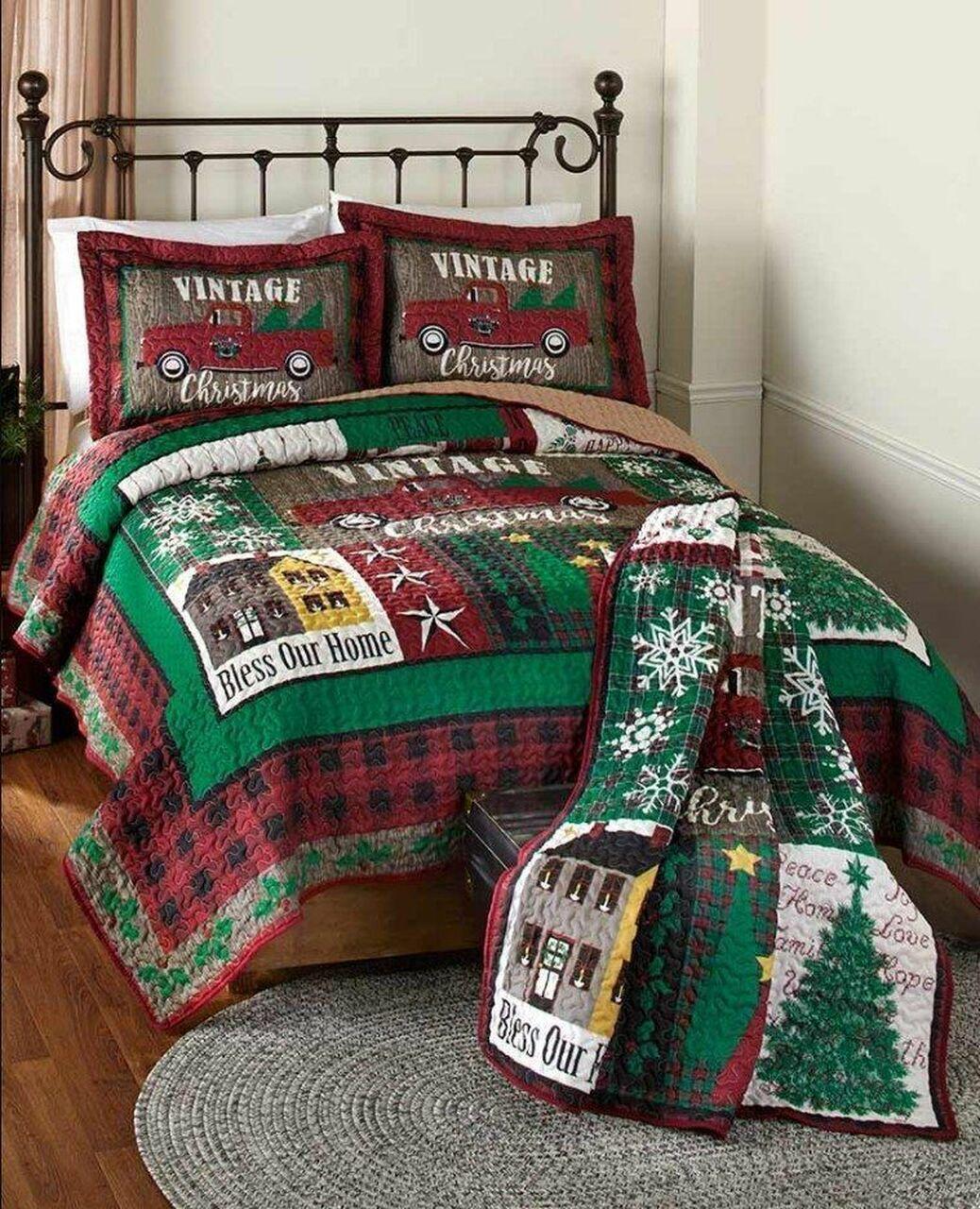 Christmas Clh280908BsAmazing Christmas Bedroom Decor Duvet Cover Bedding Set With Pillowcase Meaningful Gift For Friend Holiday Season Christmas Gift