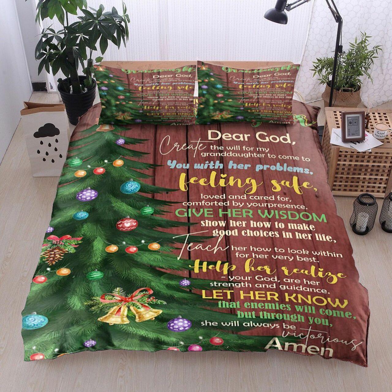 Christmas Prayer For My Granddaughter Dear God Cl18110100MdbsAmazing Christmas Bedroom Decor Duvet Cover Bedding Set Meaningful Gift For Friend Holiday Season Christmas Gift