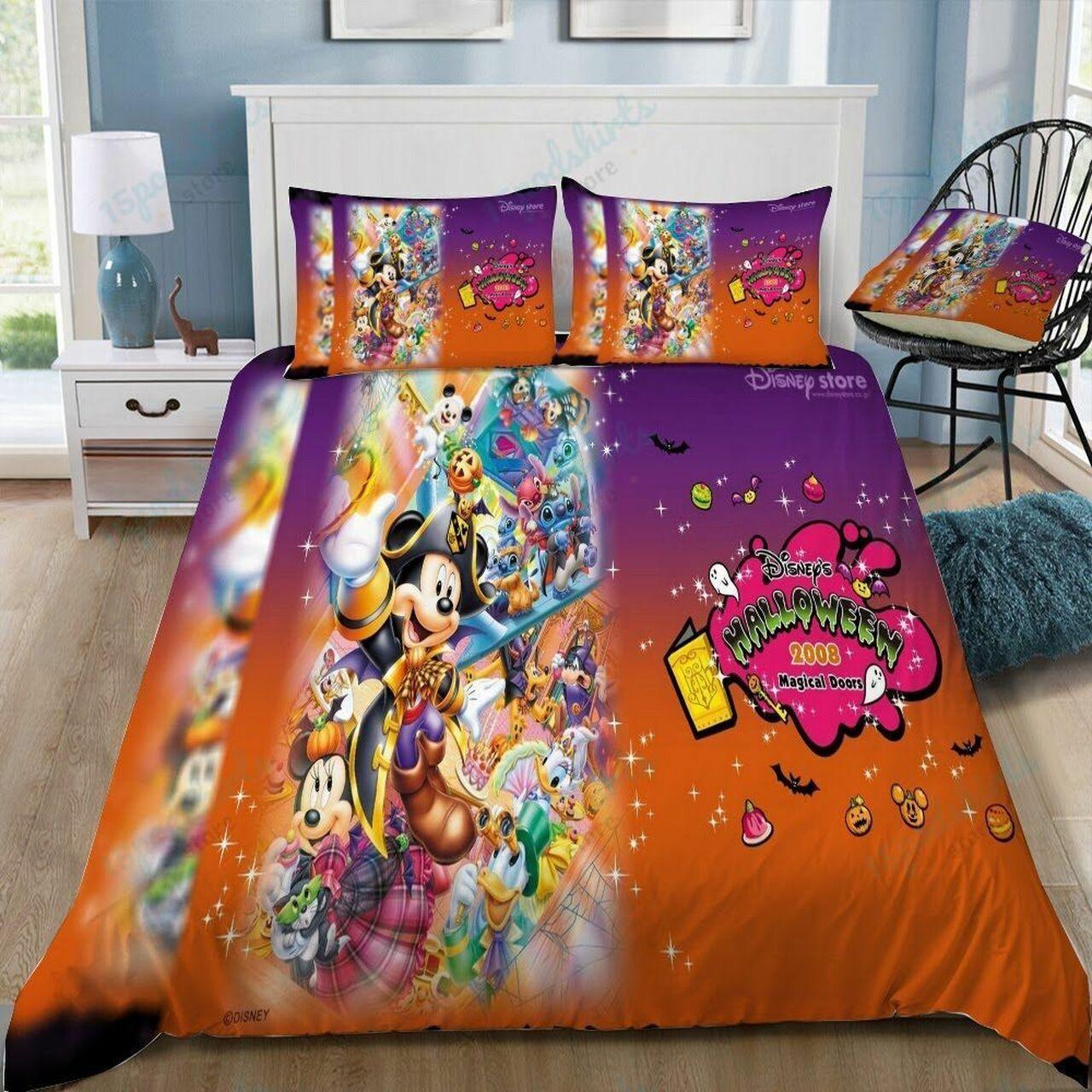 Disney Mickey Mouse And Friends 35 Beautiful Decor For Disney Fan Bedding Set Duvet Cover Meaningful Gift For Love