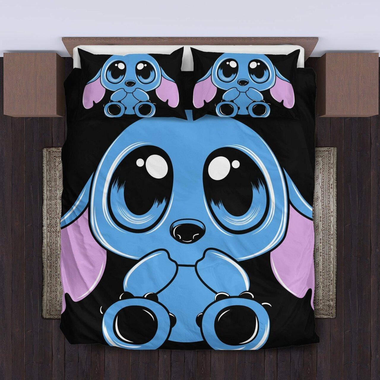 Stitch Amazing Room Decor For Disney Fan Bedding Set Duvet Cover Meaningful Gift For Halloween Christmas