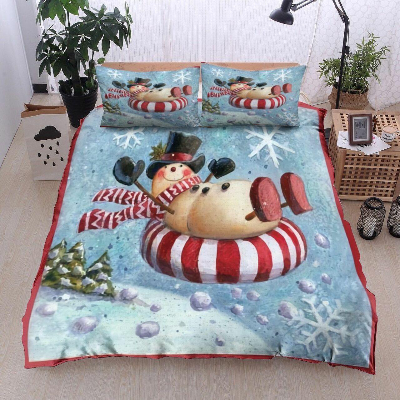 Christmasnowman Bt2111048BsAmazing Christmas Bedroom Decor Duvet Cover Bedding Set With Pillowcase Meaningful Gift For Friend Holiday Season Christmas Gift