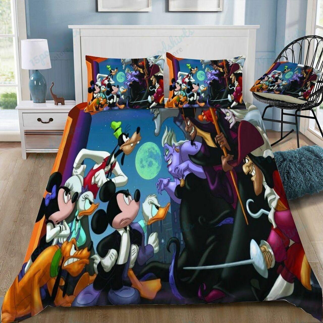 Disney Villains 7 Beautiful Decor For Disney Fan Bedding Set Duvet Cover Meaningful Gift For Love
