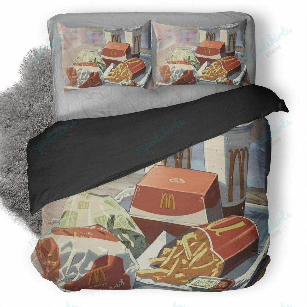 Mcdonalds Minimalism Wide Stunning Room Decoration Bedding Set Duvet Cover Gift For Holiday Halloween Christmas Season