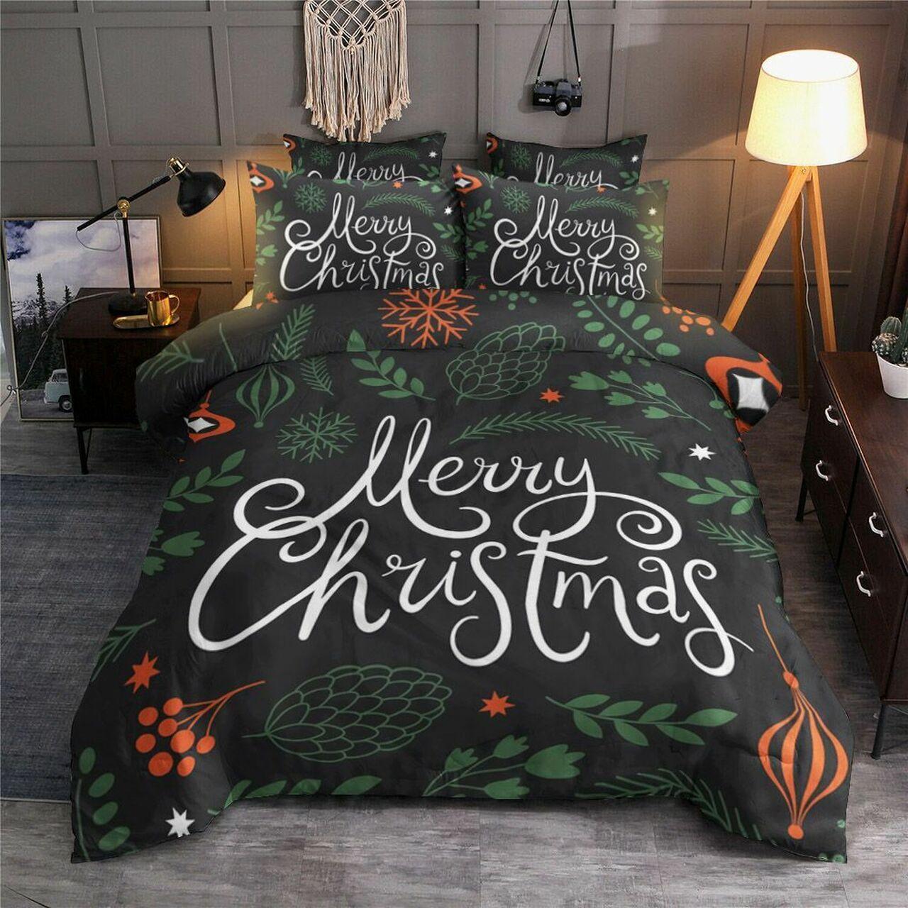 Merry Christmas Ht1912121TsAmazing Christmas Bedroom Decor Duvet Cover Bedding Set With Pillowcase Meaningful Gift For Friend Holiday Season Christmas Gift