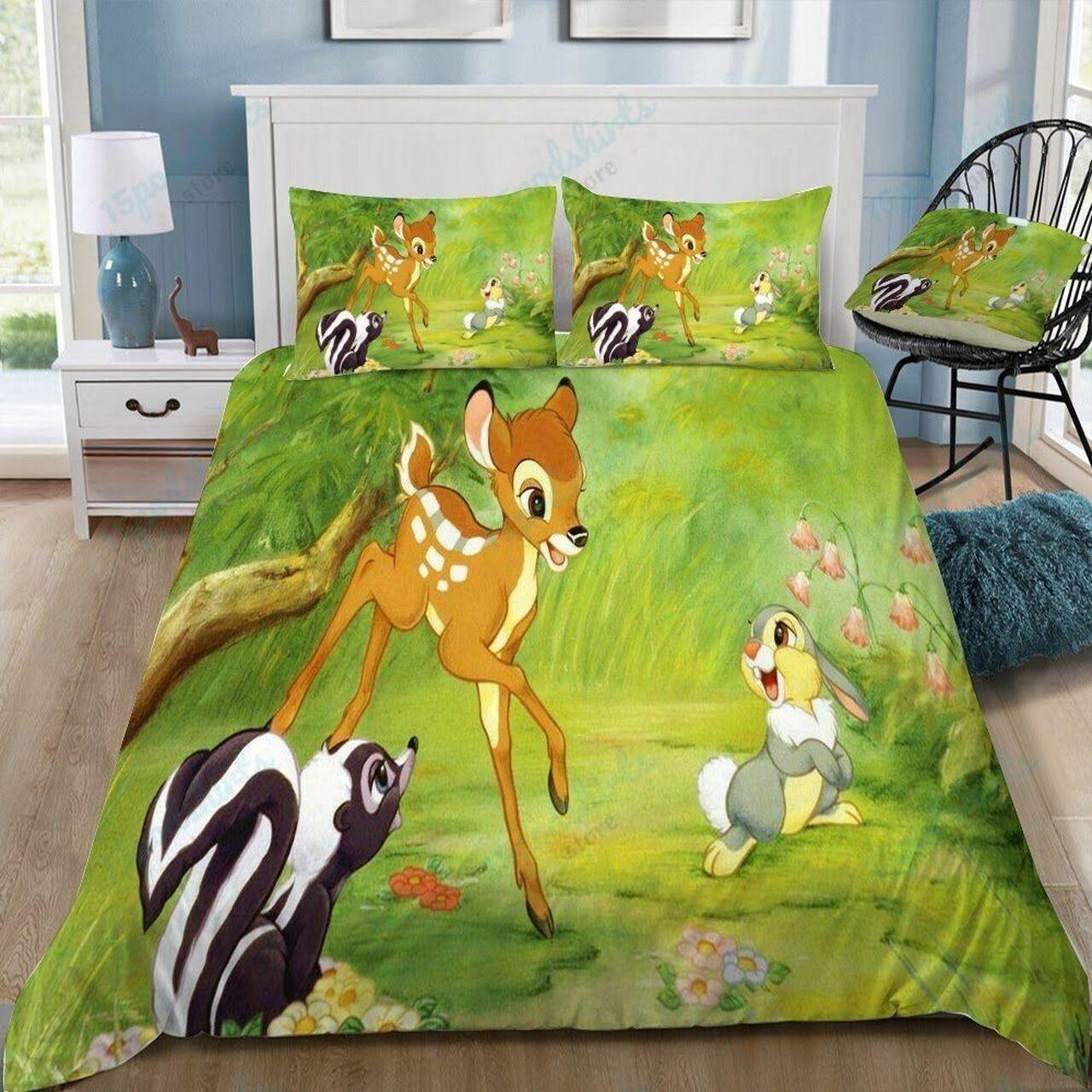 Disney Bambi 20 Beautiful Decor For Disney Fan Bedding Set Duvet Cover Meaningful Gift For Love