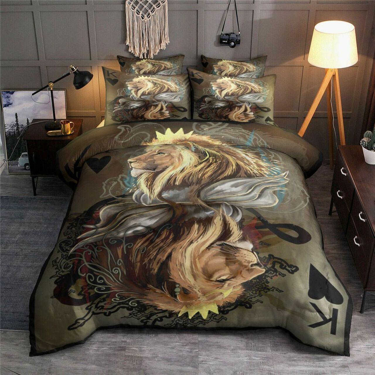Lion King Card Beautiful Decor For Disney Fan Bedding Set Duvet Cover Meaningful Gift For Love