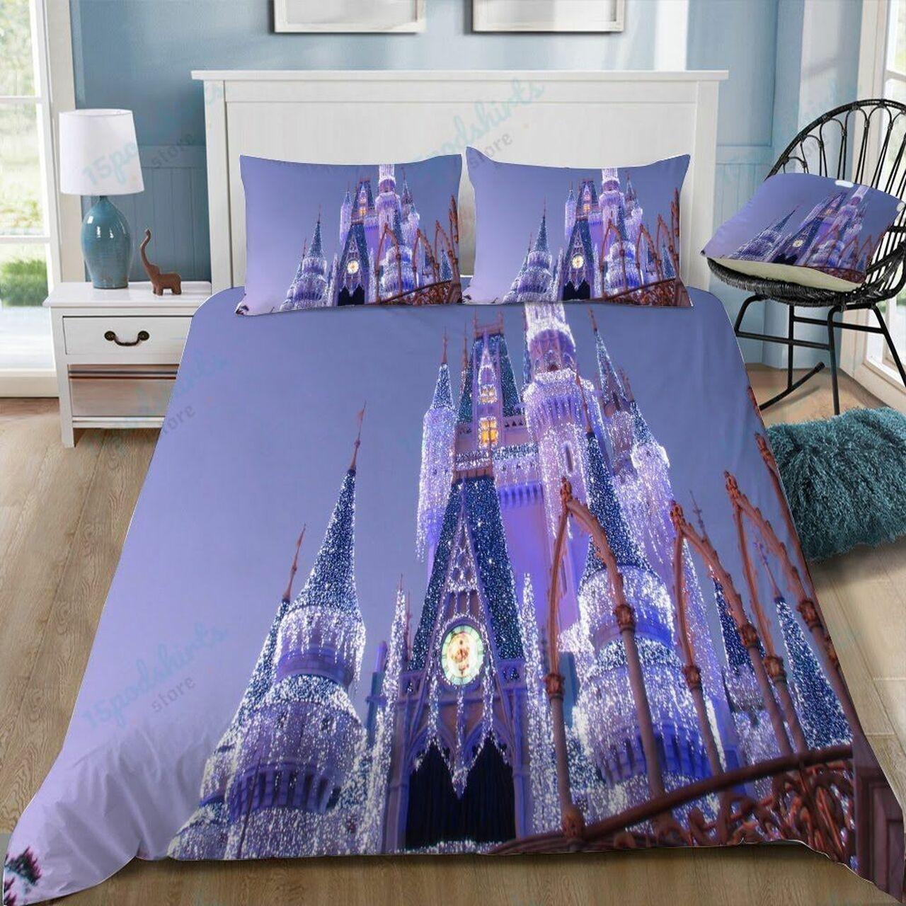 Disney Castle 237 Beautiful Decor For Disney Fan Bedding Set Duvet Cover Meaningful Gift For Love
