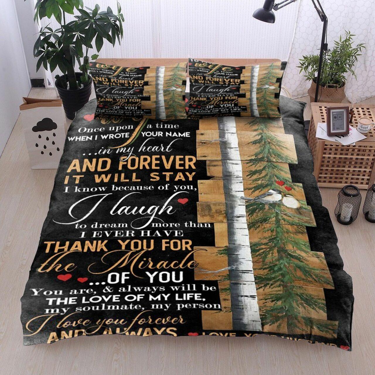 Christmas To My Wife Cl18110103MdbsAmazing Christmas Bedroom Decor Duvet Cover Bedding Set With Pillowcase Meaningful Gift For Friend Holiday Season Christmas Gift