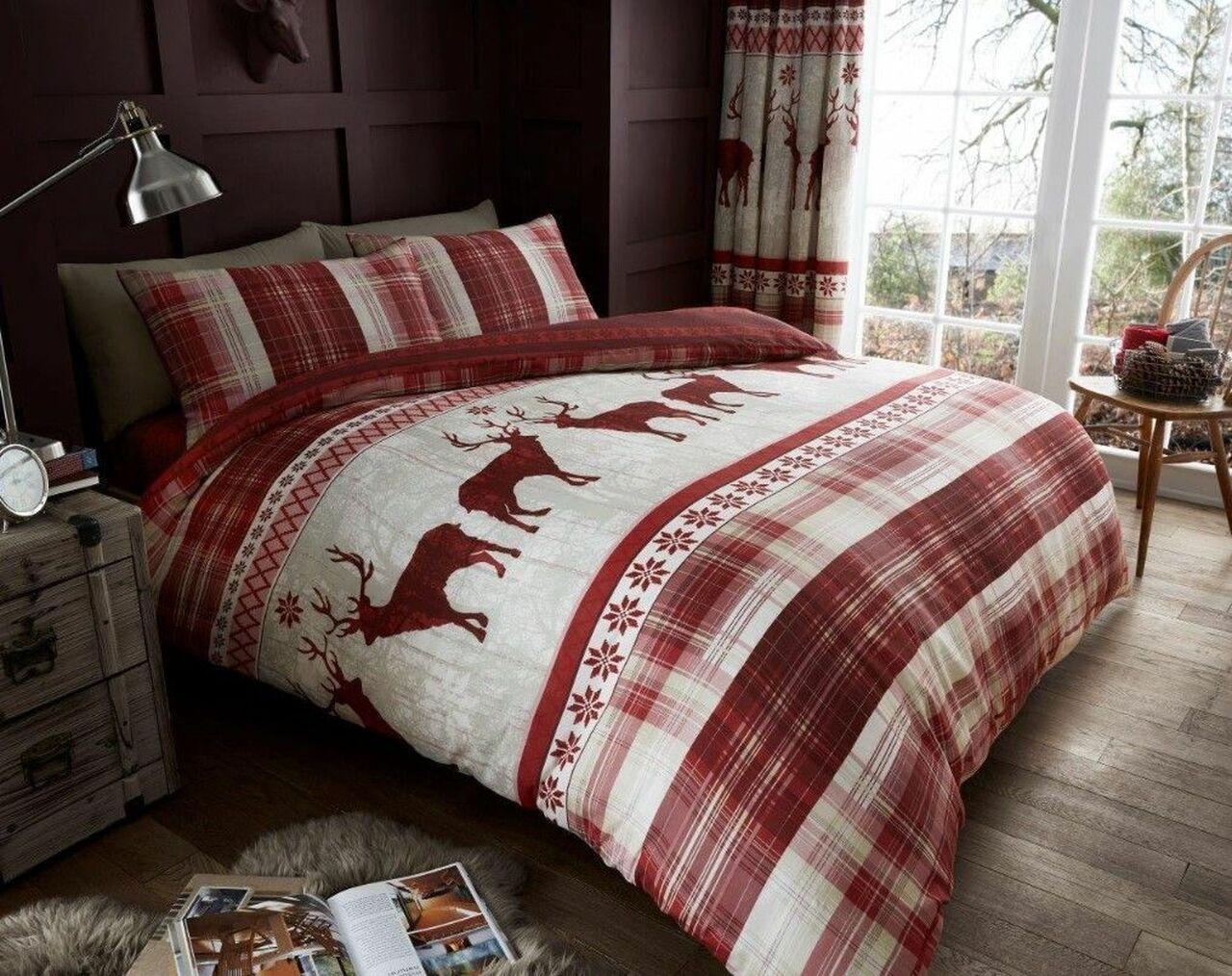 Christmas Deer Cla1612470BsAmazing Christmas Bedroom Decor Duvet Cover Bedding Set With Pillowcase Meaningful Gift For Friend Holiday Season Christmas Gift