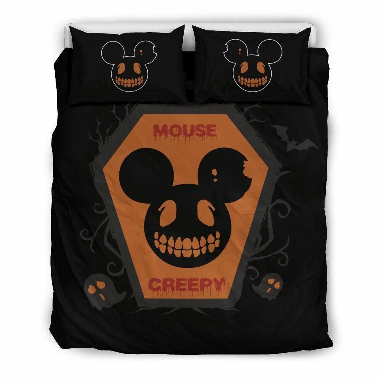 Mickey Creepy Horror Disney Room Decor Bedding Set Duvet Cover With Pillowcase Meaningful Gift For Holiday Season