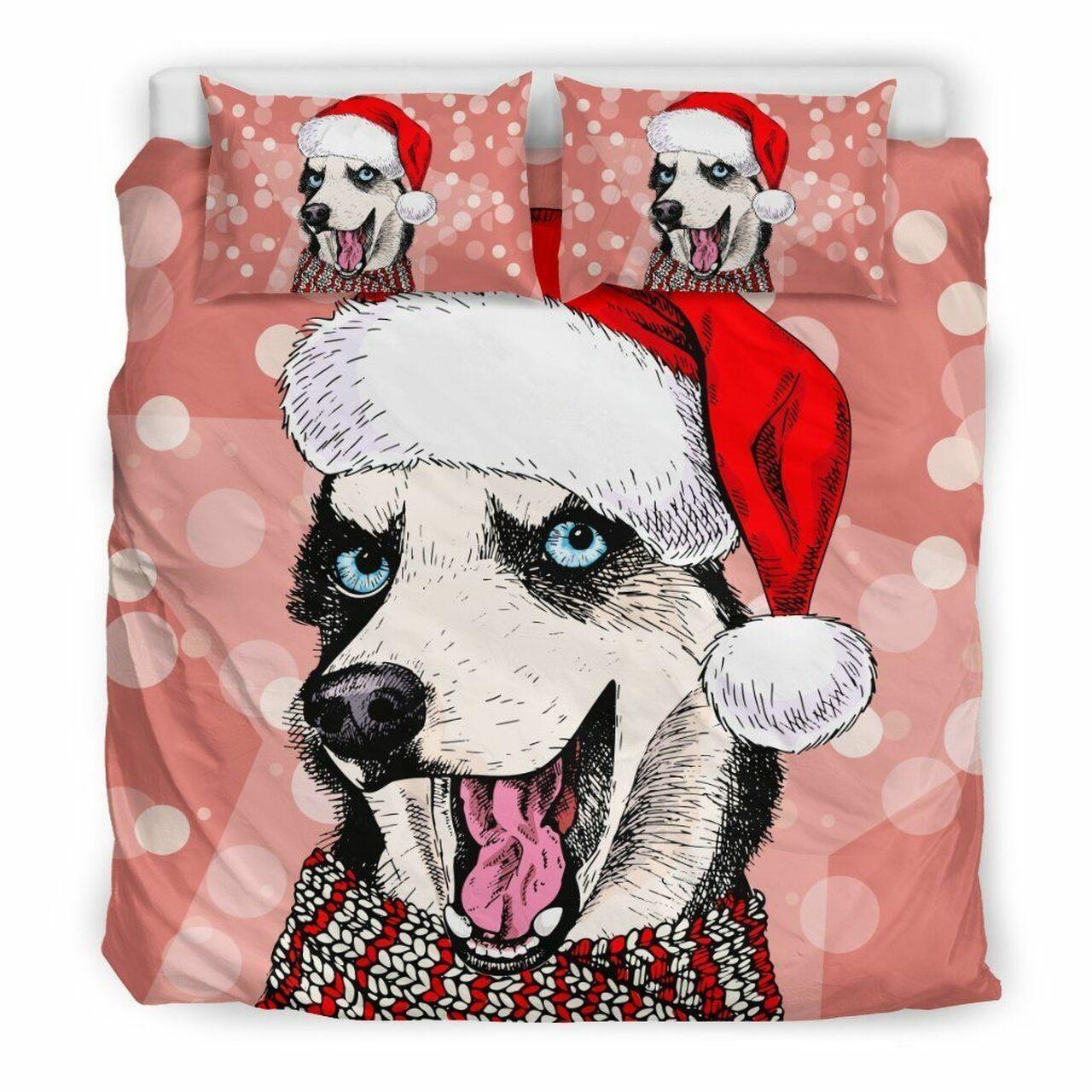 Siberian Husky Christmas Clp1712496TsAmazing Christmas Bedroom Decor Duvet Cover Bedding Set With Pillowcase Meaningful Gift For Friend Holiday Season Christmas Gift