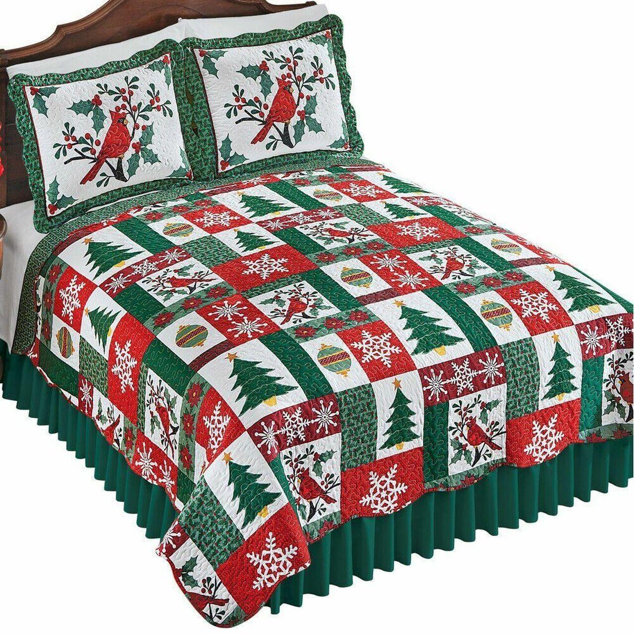 Christmas Cardinal Cla2809187Bs Stunning Room Decor Bedding Set Duvet Cover With Pillowcase Meaningful Gift For Kids Friend Family Member Holiday Gift