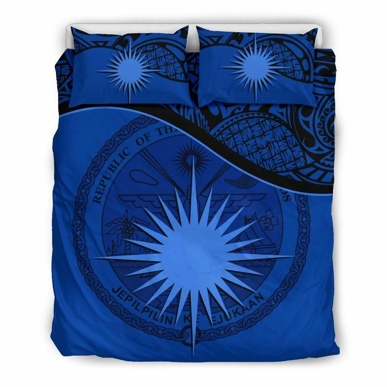 Marshall Islands Dark Blue Cl02120173Mdbs Pretty Bedroom Decoration Duvet Cover Bedding Set With Pillowcase Meaningful Gift For Friend Holiday Season Christmas Gift