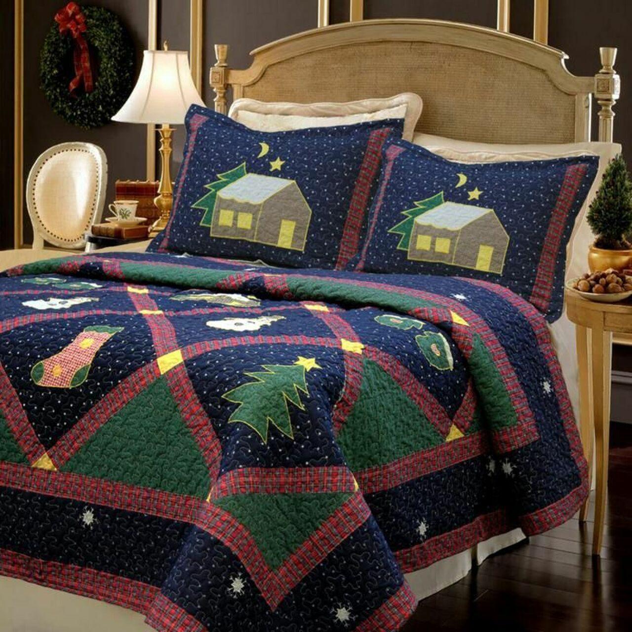 Christmas Night Cla16110487Bs Stunning Room Decor Bedding Set Duvet Cover With Pillowcase Meaningful Gift For Kids Friend Family Member Holiday Gift