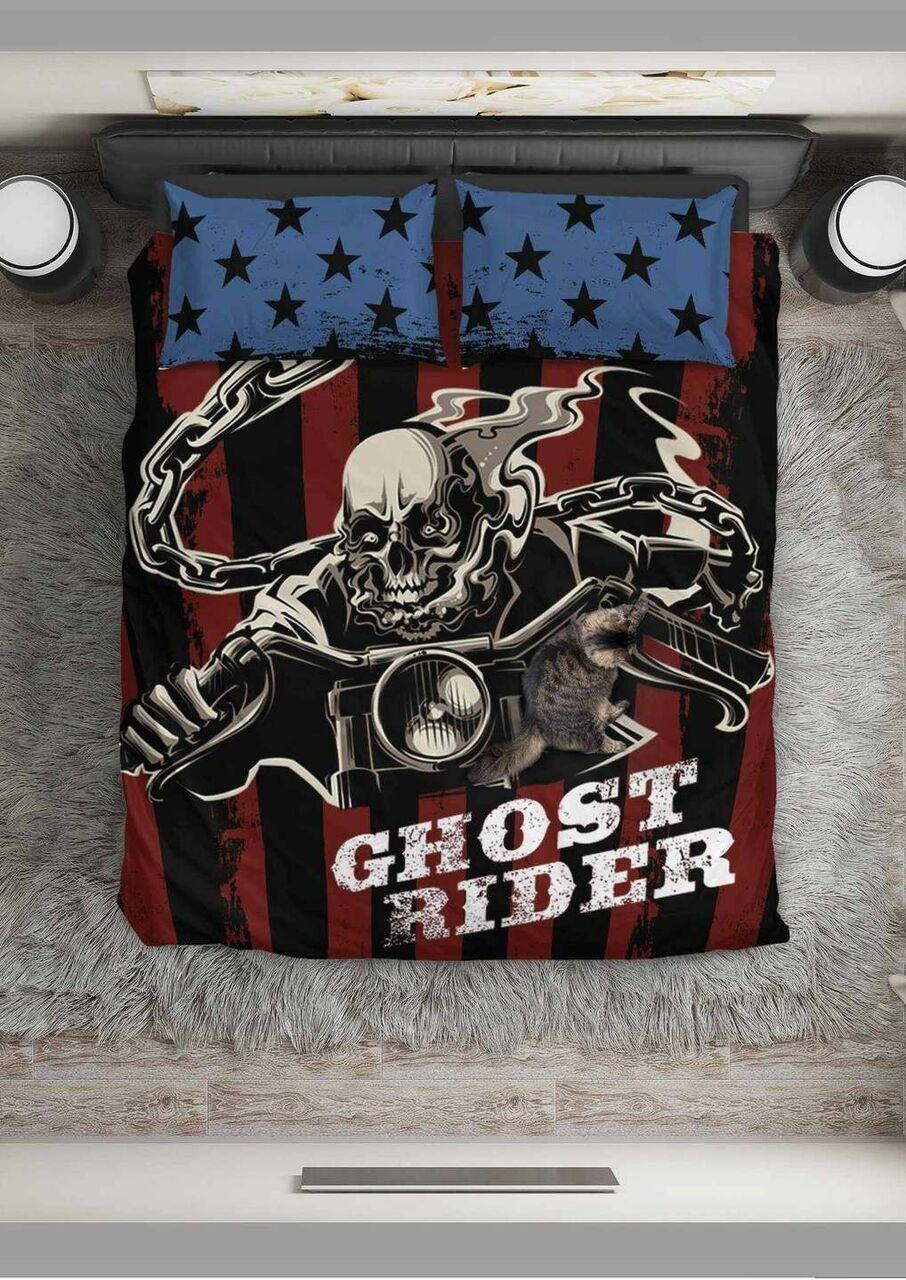 Ghost Rider Cl11100101Mdbs Movie Bedroom Decoration Duvet Cover Bedding Set With Pillowcase Amazing Gift For Holiday Season Halloween Christmas Gift