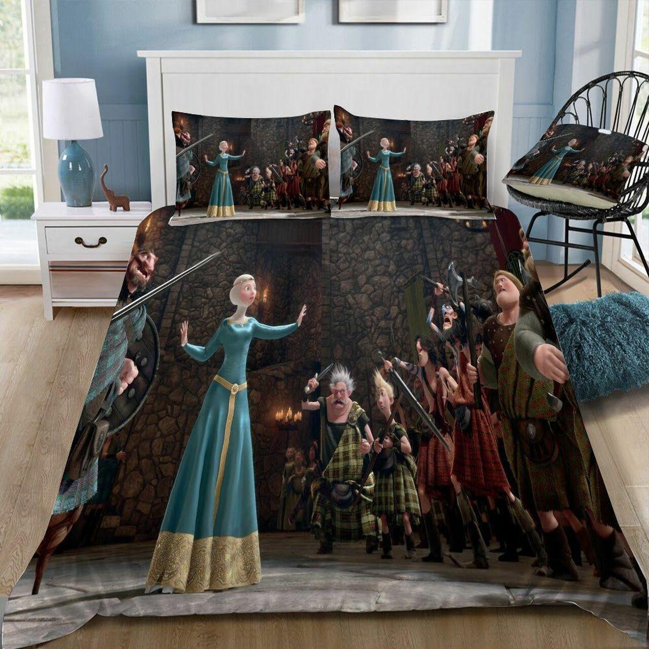 Disney Brave 42 Beautiful Decor For Disney Fan Bedding Set Duvet Cover Meaningful Gift For Love