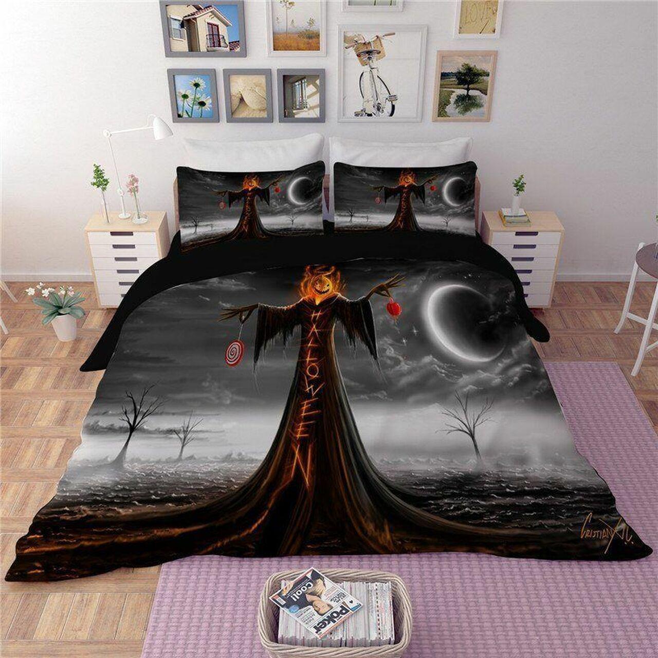 Halloween Clp190832s Stunning Room Decoration Bedding Set Duvet Cover Gift For Halloween Season