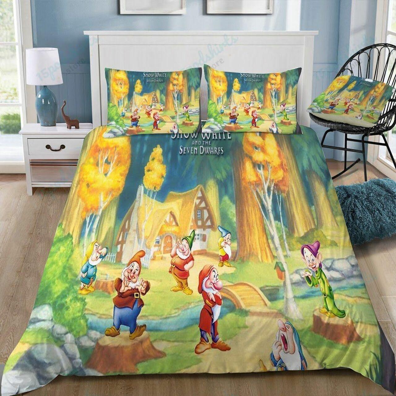 Disneynow White 19 Beautiful Decor For Disney Fan Bedding Set Duvet Cover Meaningful Gift For Love
