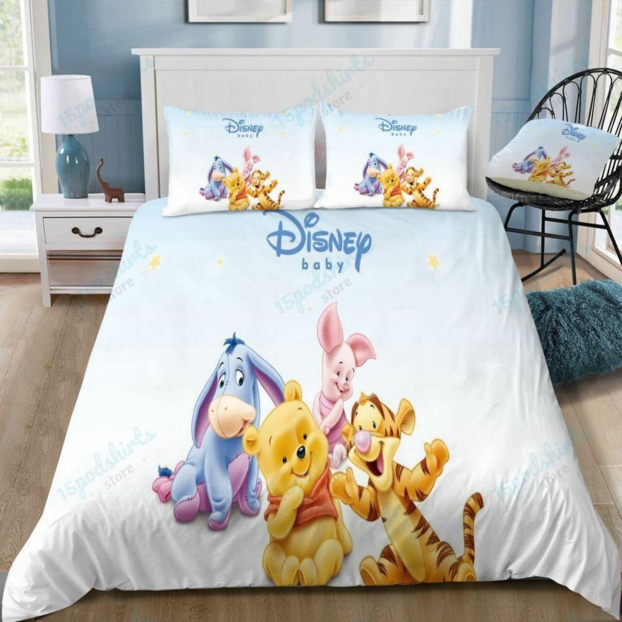 Disney Winnie The Pooh 2 Beautiful Decor For Disney Fan Bedding Set Duvet Cover Meaningful Gift For Love