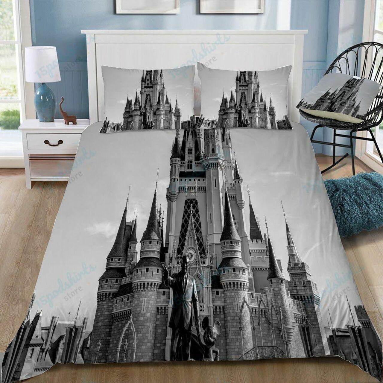 Disney Castle 319 Beautiful Decor For Disney Fan Bedding Set Duvet Cover Meaningful Gift For Love
