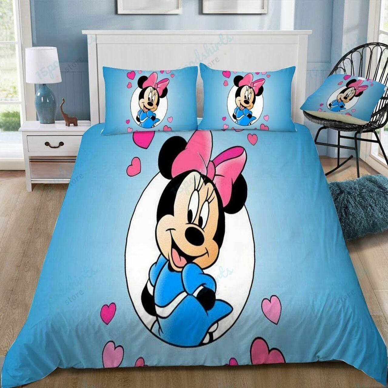Disney Minnie 10 Beautiful Decor For Disney Fan Bedding Set Duvet Cover Meaningful Gift For Love
