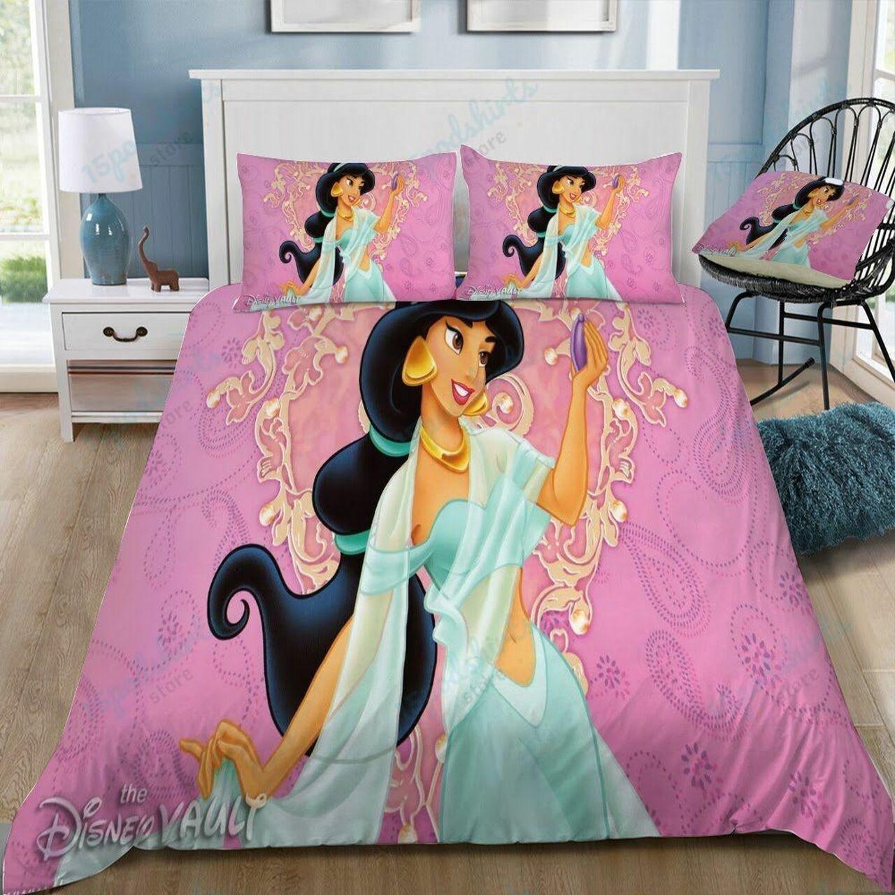 Disney Jasmine 13 Beautiful Decor For Disney Fan Bedding Set Duvet Cover Meaningful Gift For Love