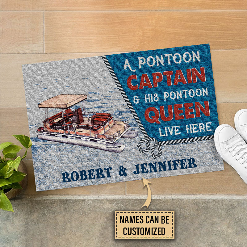 Pontoon A Pontoon Queen Customized Doormat