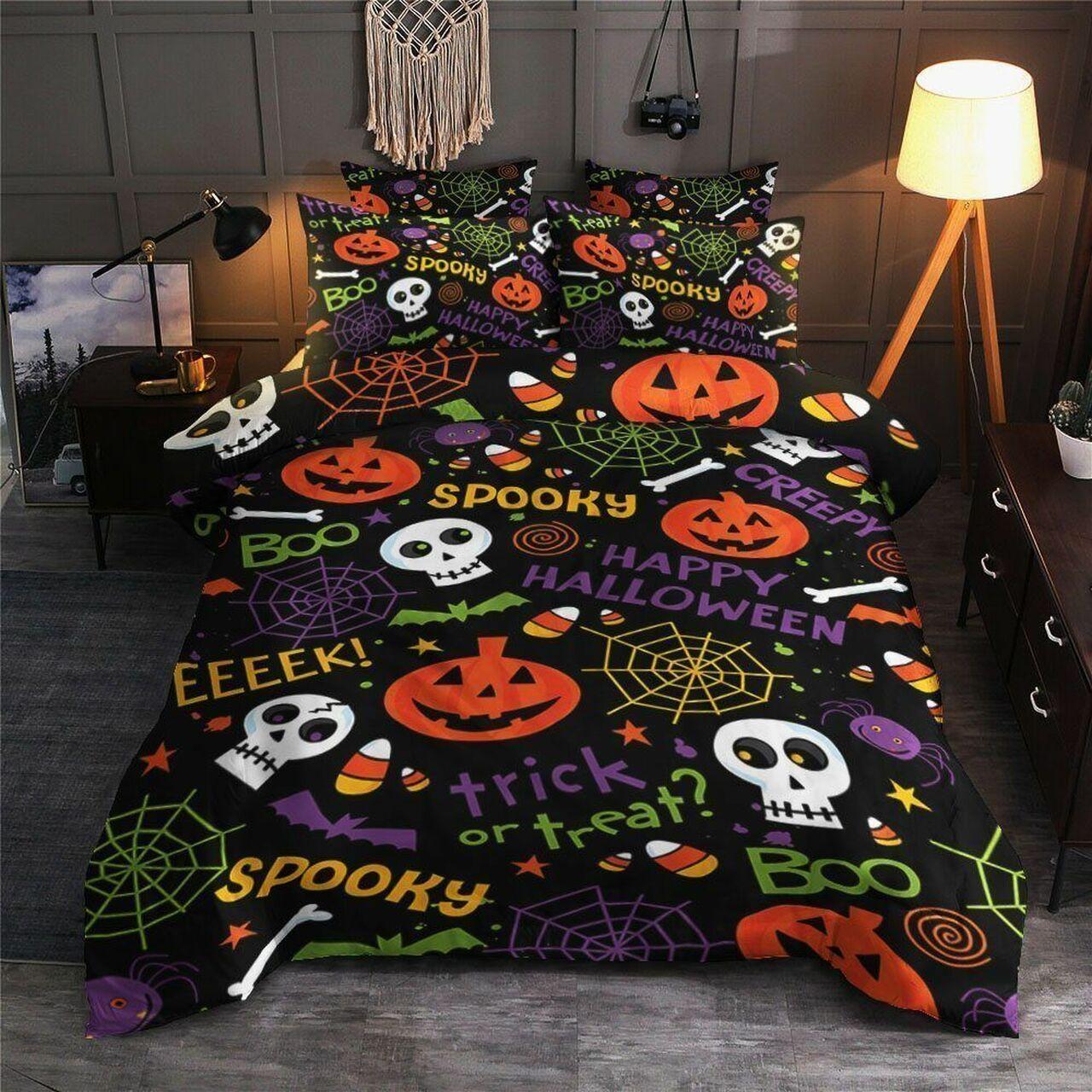Halloween Tt270841T Cottons Stunning Room Decoration Bedding Set Duvet Cover Gift For Halloween Season