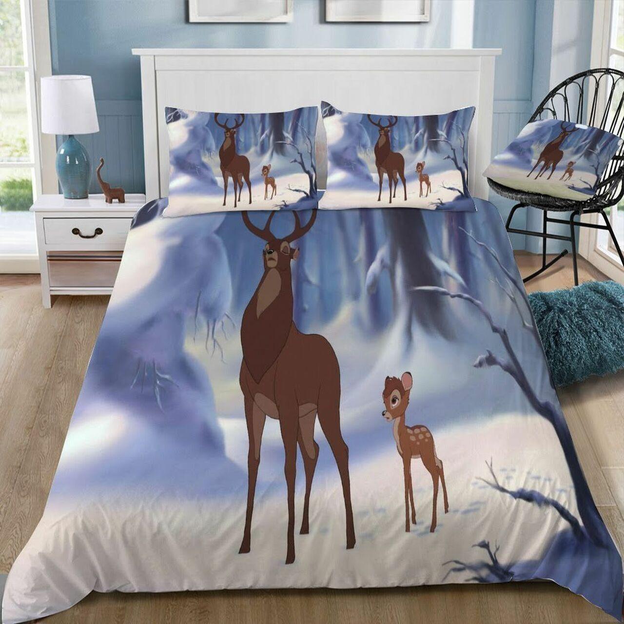 Disney Bambi 58 Beautiful Decor For Disney Fan Bedding Set Duvet Cover Meaningful Gift For Love