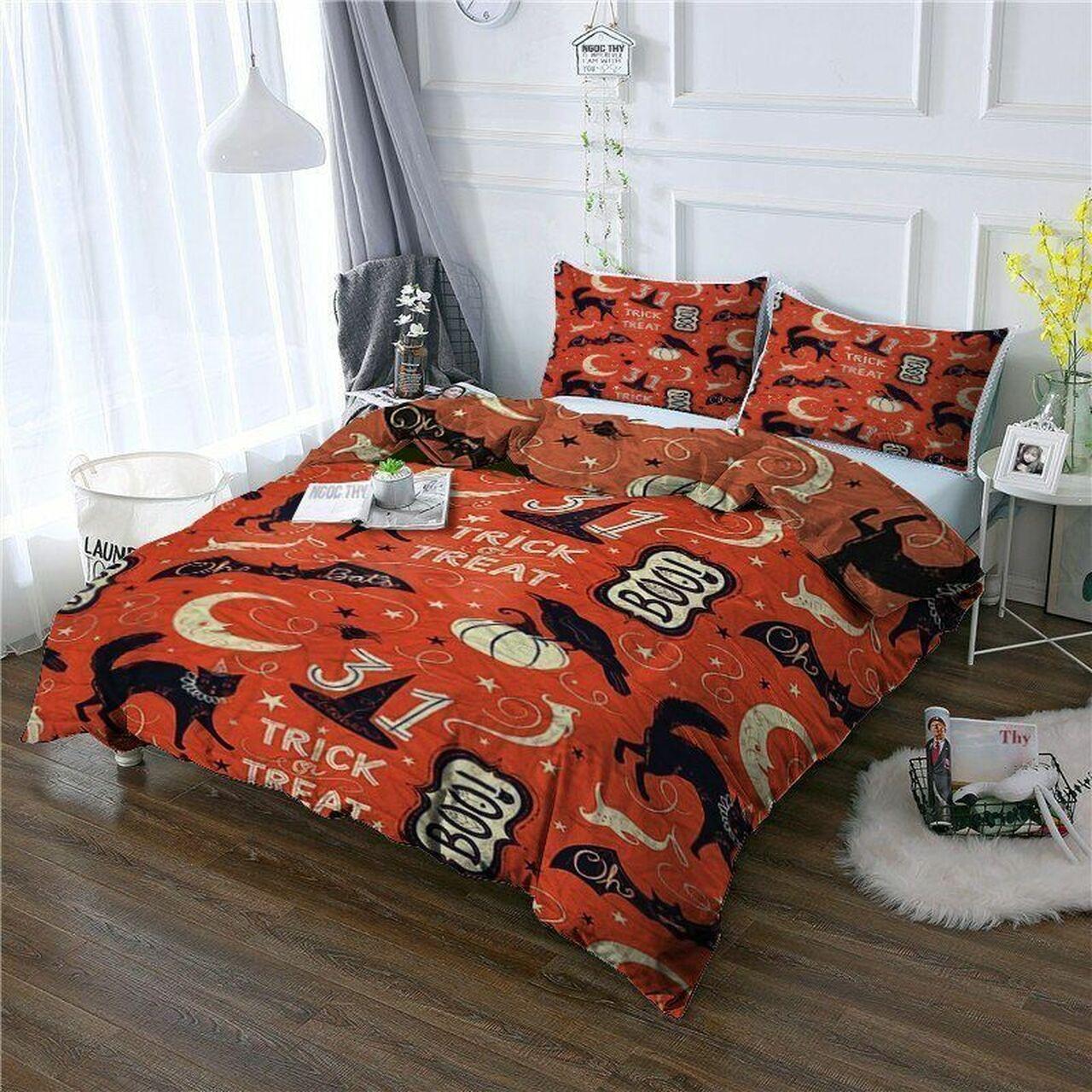 Halloween Bl090846Bs Stunning Room Decoration Bedding Set Duvet Cover Gift For Halloween Season